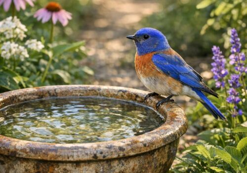 Vögel im Garten anlocken: Hilfe bei Durst und Hunger